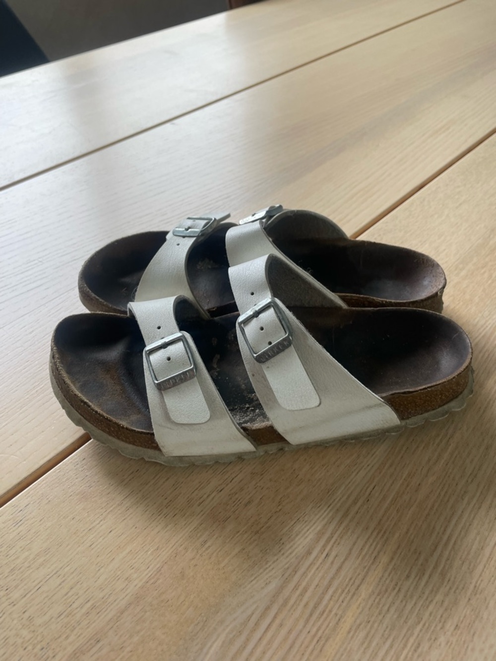 Birkenstock Arizona sandals in white size 37 white Birks ladies sandals